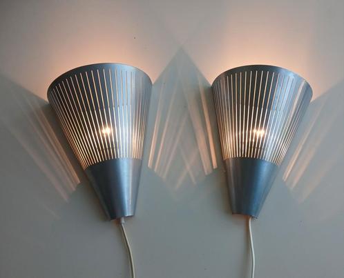 2 vintage wandlampen, jaren 80/90,  Klyka, model V 9811, Huis en Inrichting, Lampen | Wandlampen, Gebruikt, Metaal, Ophalen of Verzenden