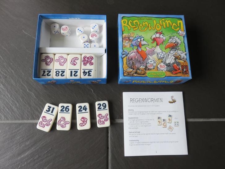 Regenwormen, 999 games van 8-99jaar, als nieuw., Hobby en Vrije tijd, Gezelschapsspellen | Overige, Zo goed als nieuw, Ophalen of Verzenden