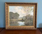 W.J. Alberts Olieverf schilderij 77x67 inclusief lijst., Antiek en Kunst, Ophalen