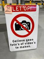 Verboden foto's te maken - verbodsbord - 2 stuks, Ophalen of Verzenden