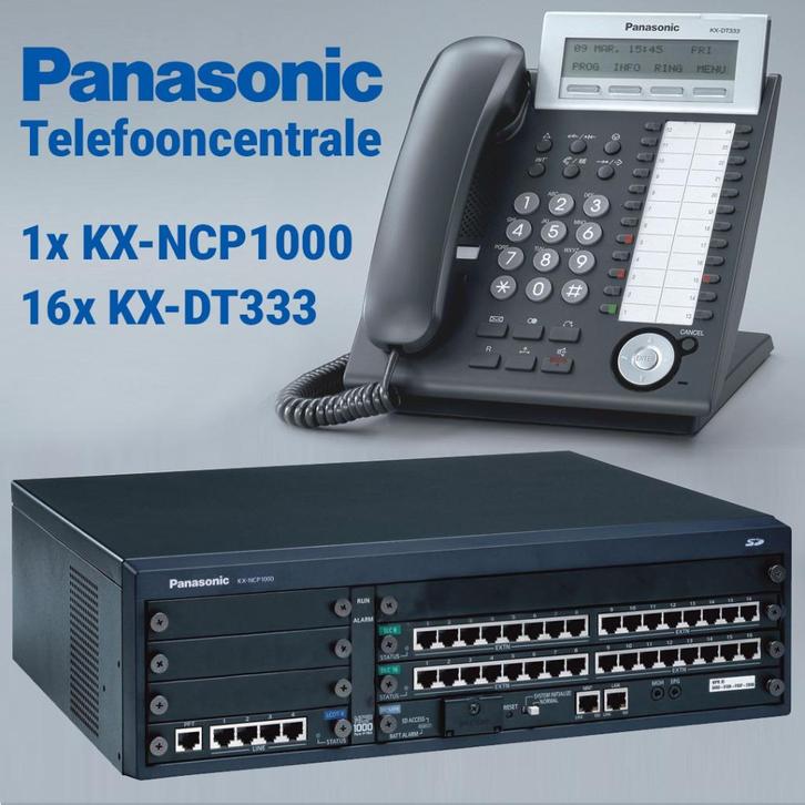 AANBIEDING: Complete Panasonic telefooncentrale + telefoons, Telecommunicatie, Telefooncentrales, Gebruikt, Overige typen, Ophalen of Verzenden