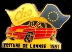 Renault Clio Voiture de l'annnee 1991 pin- emaille, Verzenden, Nieuw, Transport, Speldje of Pin