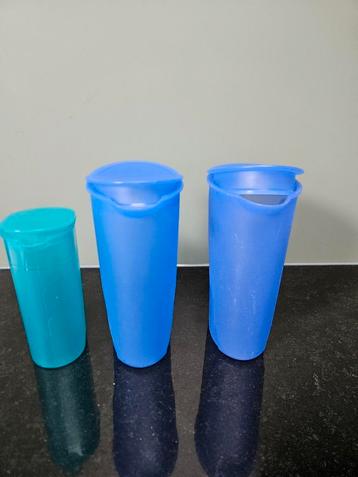 Tupperware  Trendy kannen 2x 1 l 1x 500ml beschikbaar voor biedingen