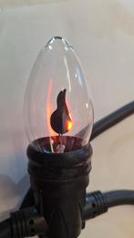 Flame 220v 1.4watt 6 losse vlam lampjes peertjes E14, Ophalen, Zo goed als nieuw, E14 (klein)