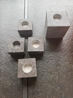 Hardstenen theelichten, Huis en Inrichting, Woonaccessoires | Kandelaars en Kaarsen, Ophalen, Overige materialen