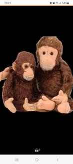 Hermann twee Antiek mohair Chimpanse 30cm en 25cm  27, Ophalen of Verzenden