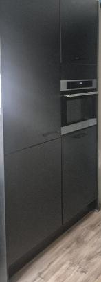 Luxe Moderne mat zwarte keuken GEDEMONTEERD-DIRECTBESCHIKAAR, Huis en Inrichting, Keuken | Complete keukens, Zwart, Dubbelwandige keuken