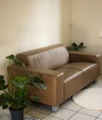 Italiaanse lederen bank in uitstekende staat, Huis en Inrichting, Banken | Bankstellen, Ophalen, 150 tot 200 cm, Tweepersoons