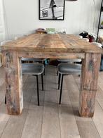 Eettafel hout 220, Huis en Inrichting, Tafels | Eettafels, Ophalen, Gebruikt, Eikenhout, 200 cm of meer