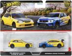 Hot Wheels Premium 2-Pack '99 Honda Civic (EK9) Civic Type R, Kinderen en Baby's, Speelgoed | Speelgoedvoertuigen, Ophalen of Verzenden