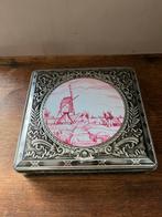 Vintage Patria blik met molen roze., Verzamelen, Blikken, Ophalen of Verzenden, Zo goed als nieuw, Overige, Overige merken