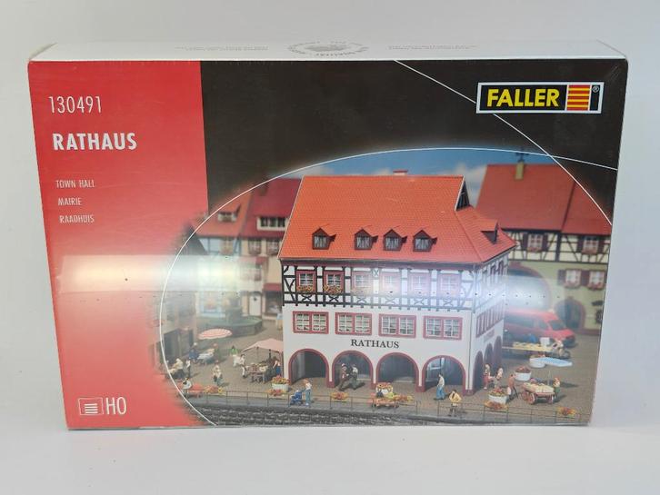Faller 130491 - H0 bouwpakket "Raadhuis", Hobby en Vrije tijd, Modeltreinen | H0, Nieuw, Brug, Tunnel of Gebouw, Gelijkstroom of Wisselstroom