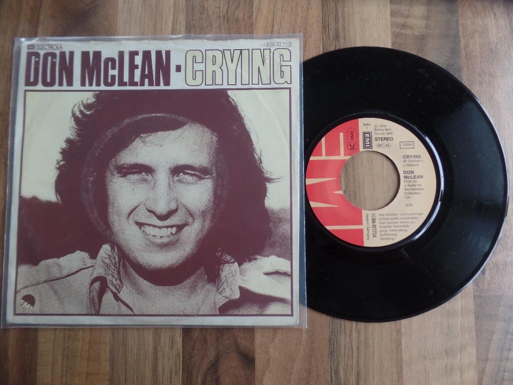 single Don McLean ‎– Crying*, Gebruikt, 7 inch, Single, Ophalen of Verzenden