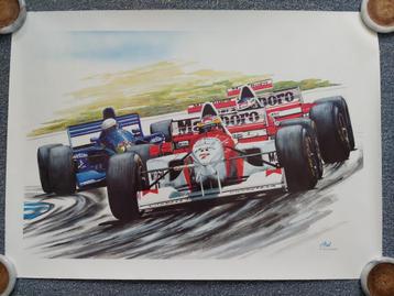 Formule 1 poster van Aad van Koningshoven beschikbaar voor biedingen