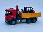 Bruder vrachtwagen en heftruck, Ophalen of Verzenden, Zo goed als nieuw