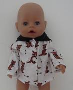 poppenkleertjes babypop born 43cm  (zomer jas ), Ophalen of Verzenden, Nieuw, Babypop