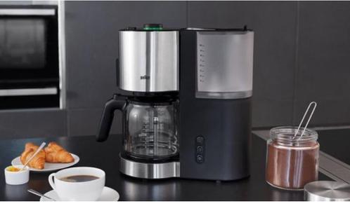 Braun Filter-koffiezetapparaat - RVS/Zwart BESTE TEST 2023, Witgoed en Apparatuur, Koffiezetapparaten, Zo goed als nieuw, Gemalen koffie
