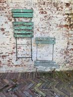 2 brocante Franse bistrostoelen/ allegonda, Ophalen of Verzenden