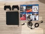 PS4 500GB + 2 Controllers + 6 Games, Spelcomputers en Games, Spelcomputers | Sony PlayStation 4, Ophalen, Met 2 controllers, Original