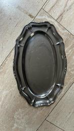 Vintage sierlijke rvs (inox 18/8) serveerschaal +/- 40x25, Antiek en Kunst, Ophalen of Verzenden