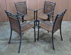 55 x Terrasstoelen metaal wicker terras horeca stoelen cafe, Ophalen of Verzenden, Zo goed als nieuw