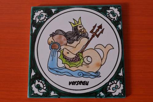 Retro vintage tegel / wandtegel - Sterrenbeeld Waterman, Antiek en Kunst, Antiek | Wandborden en Tegels, Ophalen of Verzenden