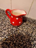 MELKKANNETJE 🍄 ROOD MET WITTE STIPPEN POLKADOT, Ophalen of Verzenden, Overige stijlen, Overige typen