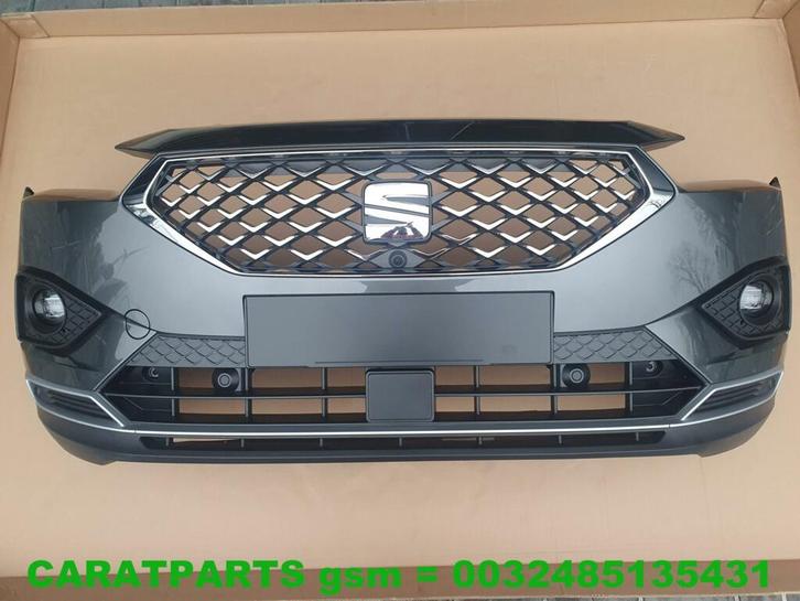5FJ807221D bumper Tarraco Voorbumper 6pdc LR7H camera, Auto-onderdelen, Carrosserie en Plaatwerk, Bumper, Voor, Gebruikt, Ophalen of Verzenden