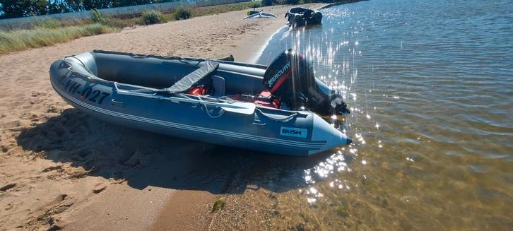 Rubber boot met 40pk mercury, Watersport en Boten, Bootonderdelen, Zo goed als nieuw, Overige typen, Motorboot, Ophalen