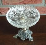 bonbonniere antiek kristalglas met koper voet, volgnr 25, Antiek en Kunst, Antiek | Glas en Kristal, Ophalen of Verzenden