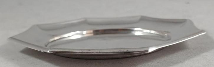 Onderzetter 8-hoek antiek 835 zilver, Antiek en Kunst, Antiek | Goud en Zilver, Zilver, Ophalen of Verzenden