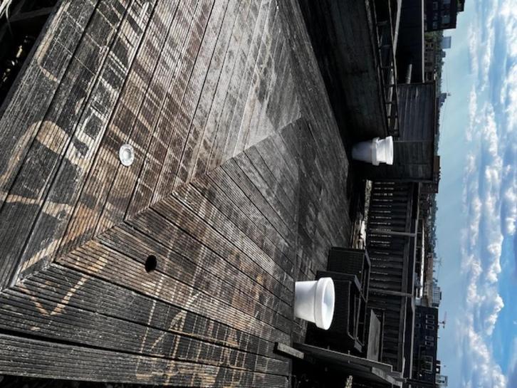 dakterras vlonders te koop a 90m2, Tuin en Terras, Terrasdelen en Vlonders, Gebruikt, Hout, Ophalen