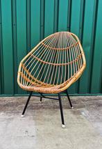 Vintage, rotan stoel, Rohé/TRIO Noordwolde, mid-century, Huis en Inrichting, Ophalen, Overige kleuren, Zo goed als nieuw, Mid-century