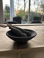 Mooie decoratieschaal met houten knotsjes, Huis en Inrichting, Woonaccessoires | Schalen en Manden, Ophalen of Verzenden, Gebruikt