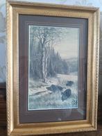 Te koop: 2 mooie oude jachtprenten, Antiek en Kunst, Kunst | Schilderijen | Klassiek, Ophalen of Verzenden