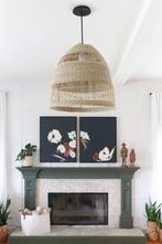 Ikea Torared 55cm Rotan Hanglamp - Natuurlijke Sfeer, Huis en Inrichting, Lampen | Hanglampen, Ophalen, Overige materialen, 50 tot 75 cm