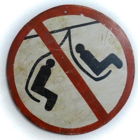 Handgeschilderd houten Après Ski Lift bord / wintersport, Huis en Inrichting, Woonaccessoires | Wanddecoraties, Nieuw, Ophalen of Verzenden