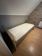 Steigerhouten Bed - Goede Staat!, Ophalen, 90 cm, Eenpersoons, Bruin