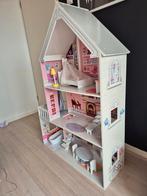 Houten poppenhuis, Kinderen en Baby's, Speelgoed | Poppenhuizen, Ophalen, Zo goed als nieuw