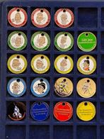 winkelwagenmuntjes verzamelaars karikaturen en beurzen 19x, Verzamelen, Ophalen of Verzenden