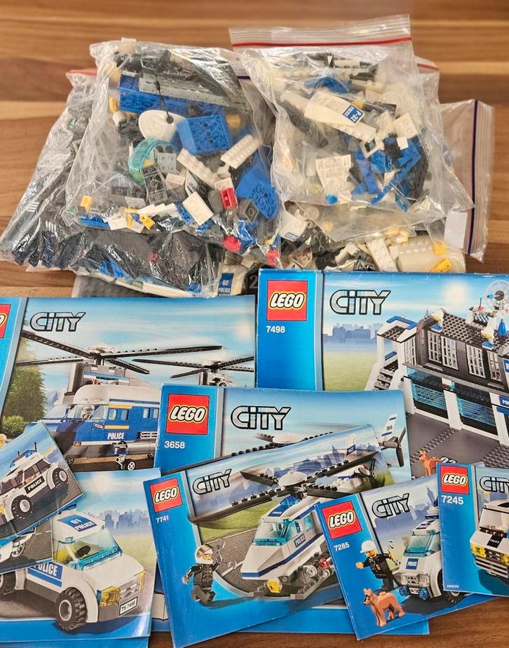 LEGO City Politie set: 7498 3658 7741 7235 7236 7245 7285 44, Kinderen en Baby's, Speelgoed | Duplo en Lego, Gebruikt, Lego, Complete set
