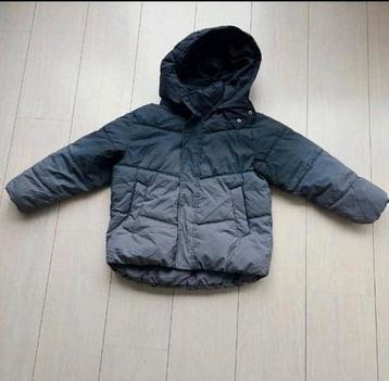 Zara jongens winterjas maat 128/130 - lichtgrijs/donkergrijs beschikbaar voor biedingen