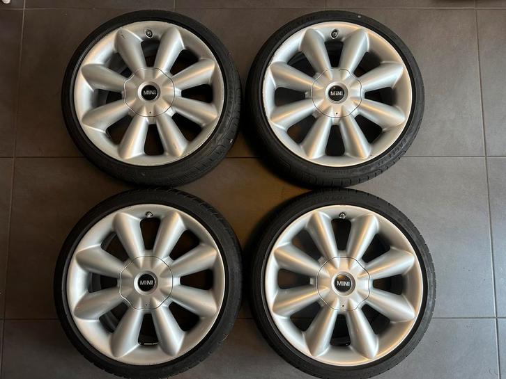 Mini Velgen 18 Inch met Zomerbanden, TPMS, Goede Staat, Auto-onderdelen, Banden en Velgen, Banden en Velgen, Zomerbanden, 18 inch