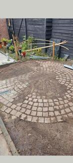 2 cirkels van 4,5 meter doorsnede terras, Tuin en Terras, Ophalen, Zo goed als nieuw, Beton, 10 m² of meer