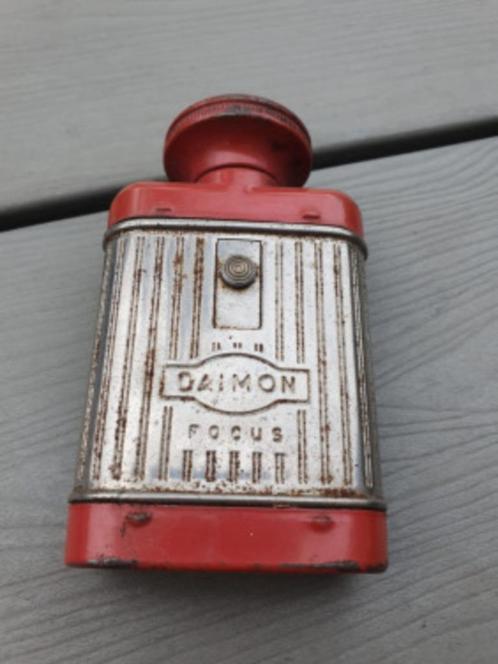 Grappige antieke Daimon Focus zaklamp van metaal (werkend).., Antiek en Kunst, Curiosa en Brocante, Ophalen of Verzenden