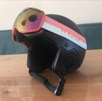 Skihelm (kind) zwart en skibril rose Wedze 53-56cm, Sport en Fitness, Skiën en Langlaufen, Overige merken, Gebruikt, Overige typen