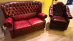 Chesterfield set, Huis en Inrichting, Banken | Bankstellen, Ophalen, Gebruikt, Chesterfield, Minder dan 150 cm
