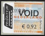ACON VOID automaatzegel Ridderkerk/Zeist Samen € 0,95. LEES., Ophalen of Verzenden, Na 1940, Postfris