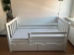 Zeer stevig peuterbed met opberg lades en matras, Ophalen, Gebruikt, 70 tot 85 cm, 140 tot 160 cm