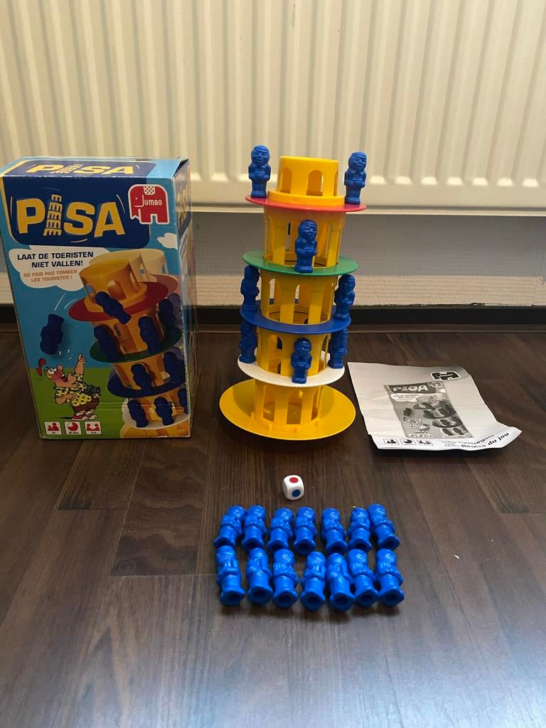 Pisa - Toren van Pisa spel van Jumbo, Hobby en Vrije tijd, Gezelschapsspellen | Overige, Zo goed als nieuw, Drie of vier spelers